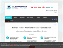 Tablet Screenshot of electrofrio.com